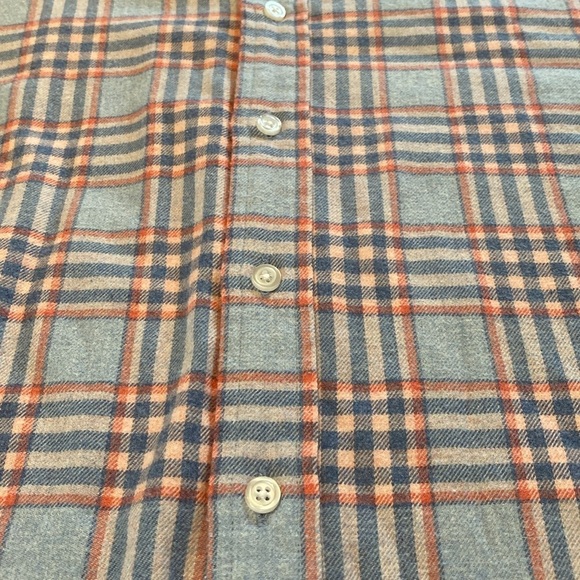 Proper Cloth Flannel Brushed Cotton Pink Blue Plaid Button Down Shirt XL - Picture 8 of 11